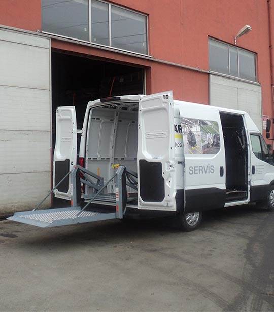 Araç İçi Endüstriyel Yük Lifti